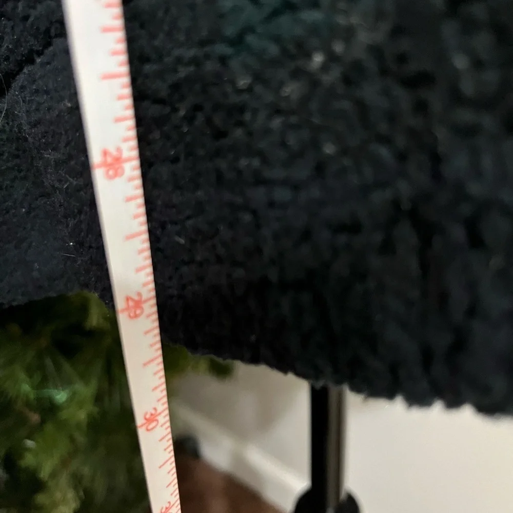 Lee Fleece Jacket Navy and Green Plaid